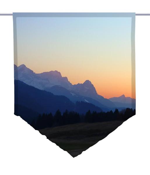 Morgens in den Bergen, Scheibenhänger spitz